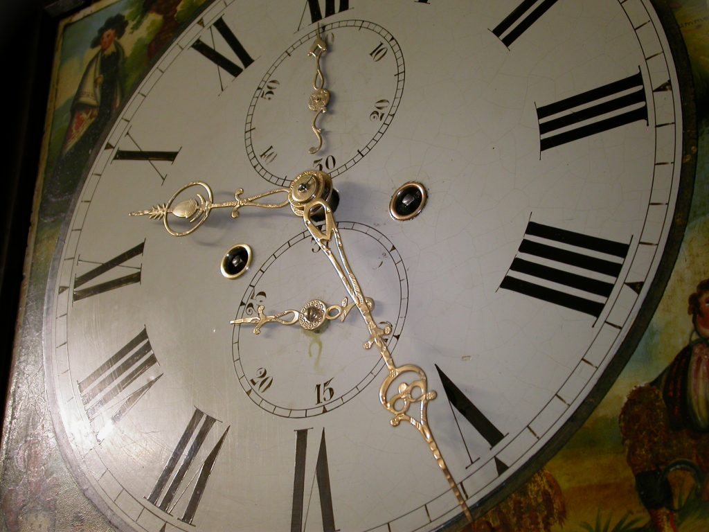 Altes Zeigerpaar Uhrzeiger f Tischuhr Reiseuhr Wecker Uhrenzeiger Uhr clock 