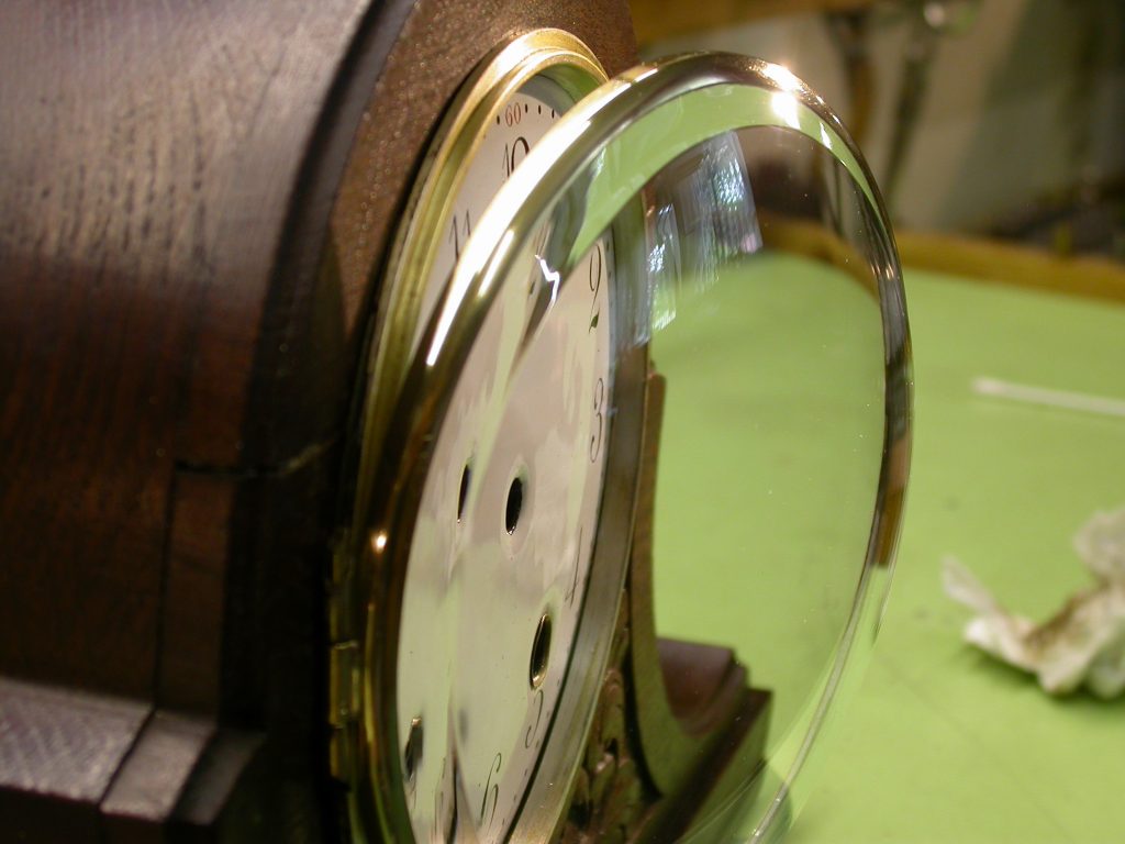 gerades Uhrengläser für Kaminuhren Wecker usw Glas Uhrmachernachlaß 82mm 26bu34 