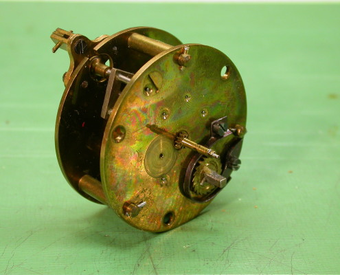 Beispiel 60 Uhrwerk um 1900 vor der Wartung und Reparatur