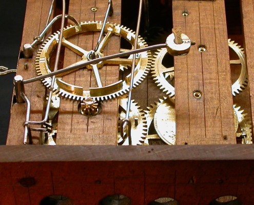 Beispiel 71 antikes schwarzwälder Uhrenwerk nach der Reparatur, Generalüberholung und Restauration
