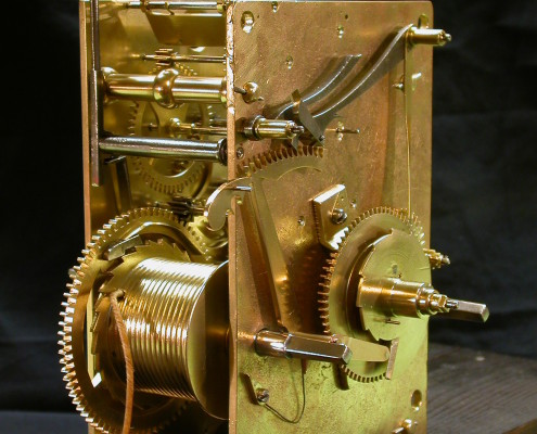 Beispiel 75 Uhrwerk aus dem 18. Jahrhundert nach der Reparatur, Instandsetzung, Generalüberholung und Restauration